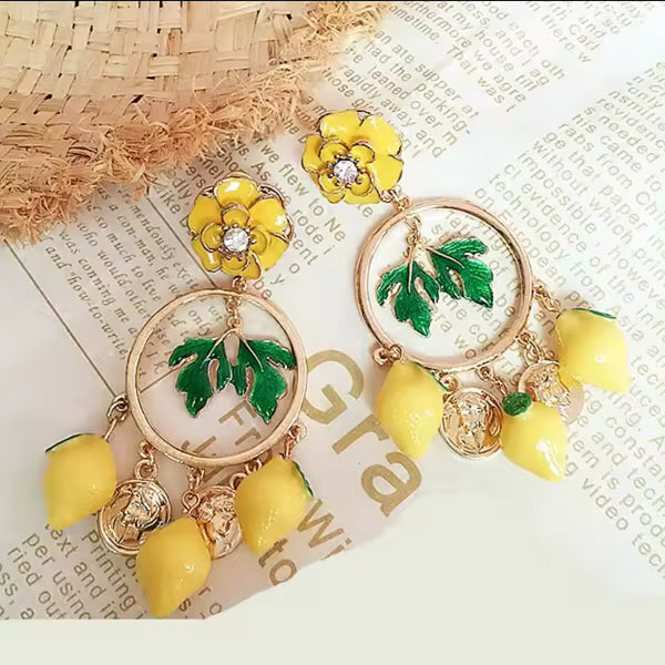 limoncello Sicilian Lemon Earrings