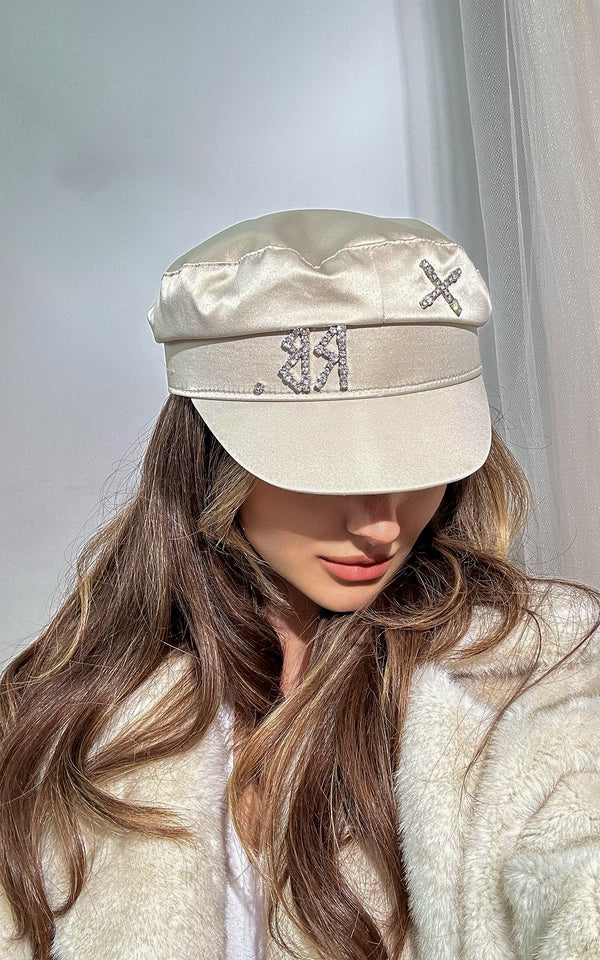 Chauffeur Beige Gold Detail Hat