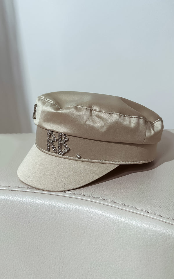 Chauffeur Beige Gold Detail Hat